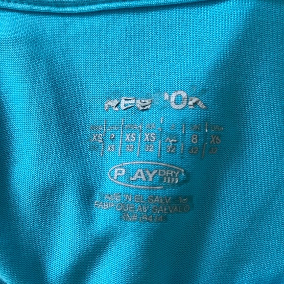 Reebok Light Blue Active Short Sleeve Shirt - Picture 3 of 3